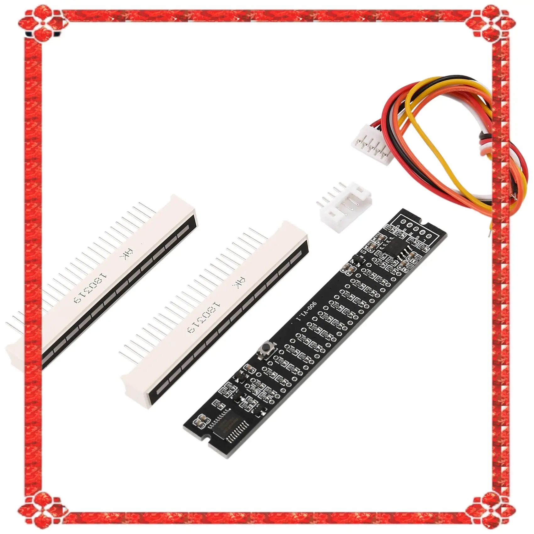 Entrega en 24 horas, Mini indicador Dual de 12 niveles, medidor de VU, placa amplificadora estéreo, placa de velocidad de luz ajustable