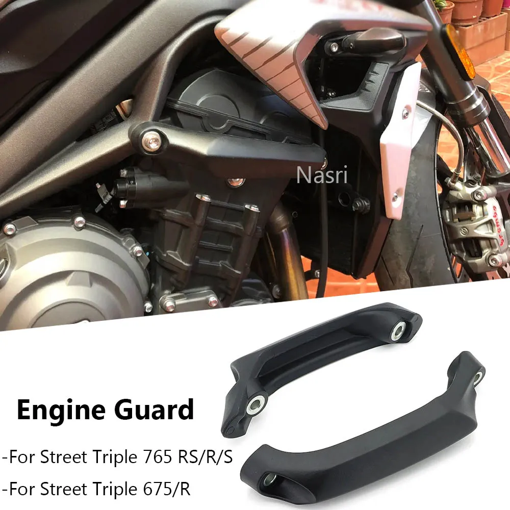 NEW FOR Street Triple 765S 765R 765RS Motorcycle Engine Guard Crash Frame Slider Falling Protector Cover Kit Street Triple 675 R