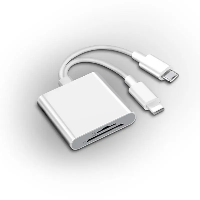 

2-in-1 SD Card Reader, Portable Type-C Dual Slot, for Gaming/Office, Phone Accessory (64 chars)