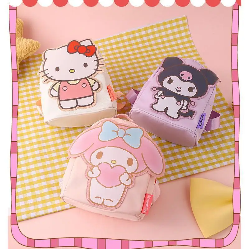 

Милый мультяшный рюкзак Sanrios Hello Kittys Kuromi My Melody для похудения, детская большая вместительная дорожная сумка без нагрузки, модная