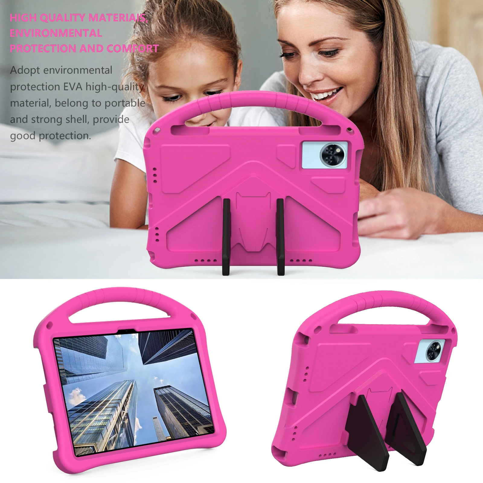 For Doogee U11/U11Pro 11 inch 2025 Cute Cartoon Kids Case Shockproof EVA With Foldable Bracket Protective Tablet Cover