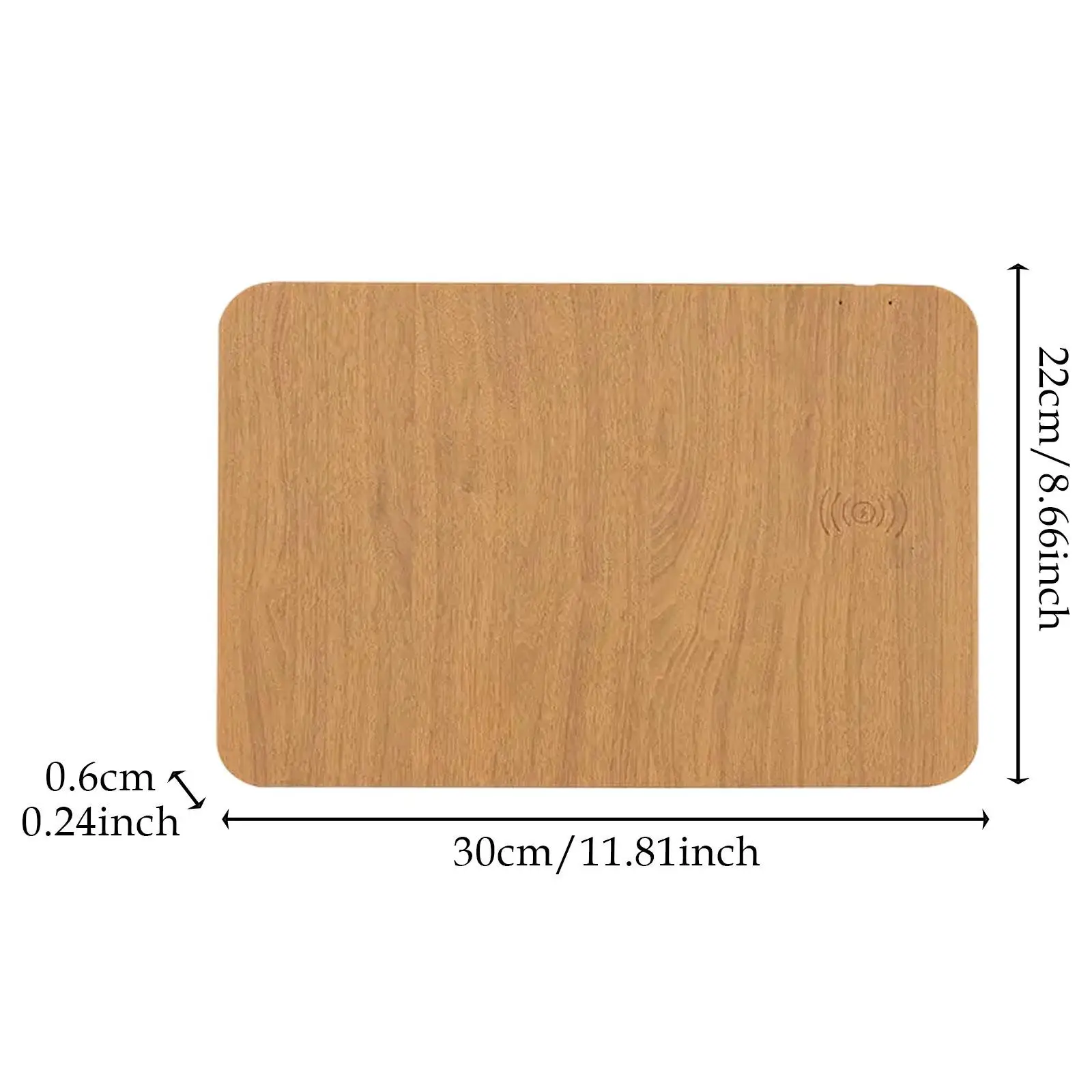 Mouse pad de carregamento sem fio, proteção contra curto-circuito, confortável, proteção contra sobretensão, compacto, versátil para mesa, esportes profissionais