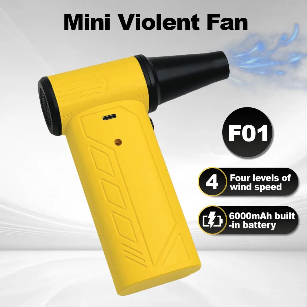 

Cleaning Blower Tool Car Blowing Snow Electric Air Duster 100000RPM Turbo Jet Fan 4 Gears adjustable Type-C Charging
