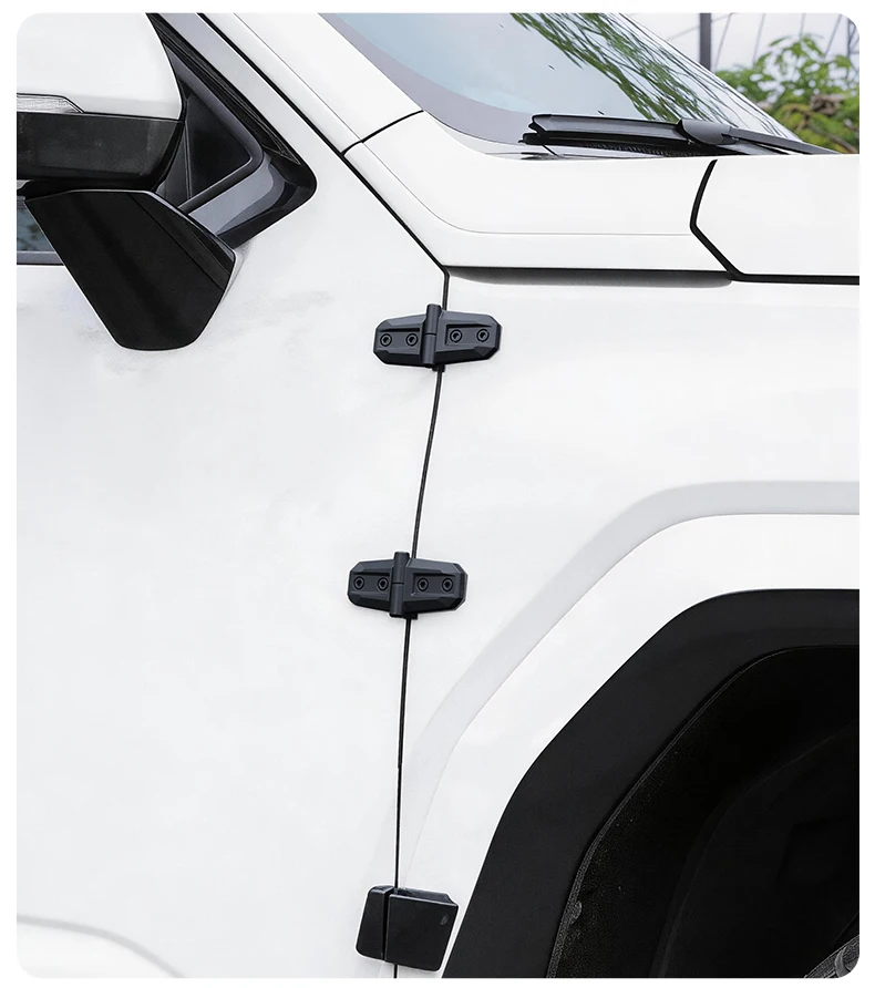 Universelle ABS-Offroad-Auto-Außenscharnierverkleidung, einfache Installation für SUV, Pickup, Limousine, Außenstyling und Außenzubehör – Detail 14