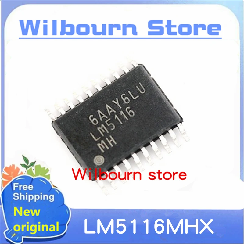 10PCS~50PCS/LOT 100% NEW LM5116 LM5116MH LM5116MHX LM5116MHX/NOPB TSSOP20 Switch controller chip