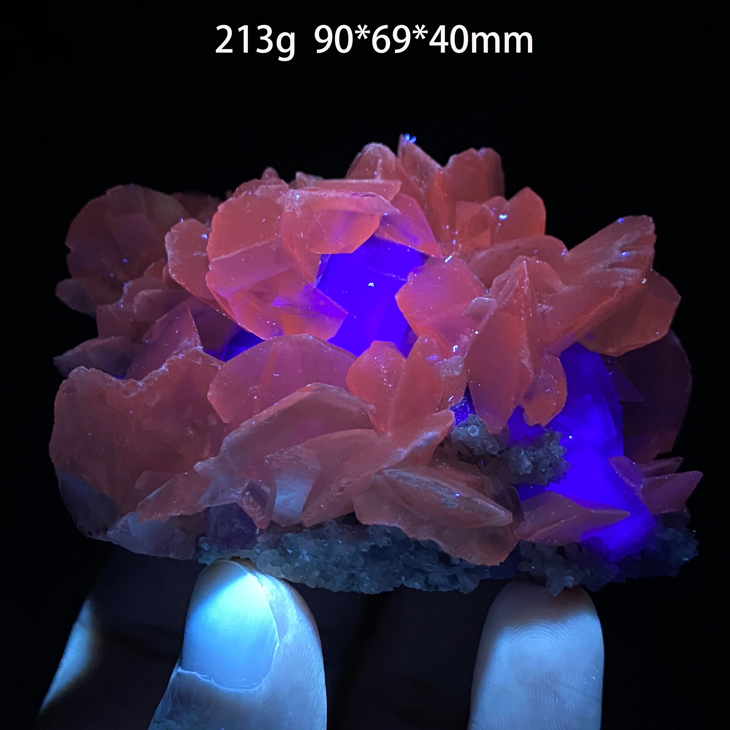 Natural Butterfly Calcite & Fluorite Symbiotic Mineral Specimen Raw Crystal Reiki Healing Home Decor Gift Teaching Ornament