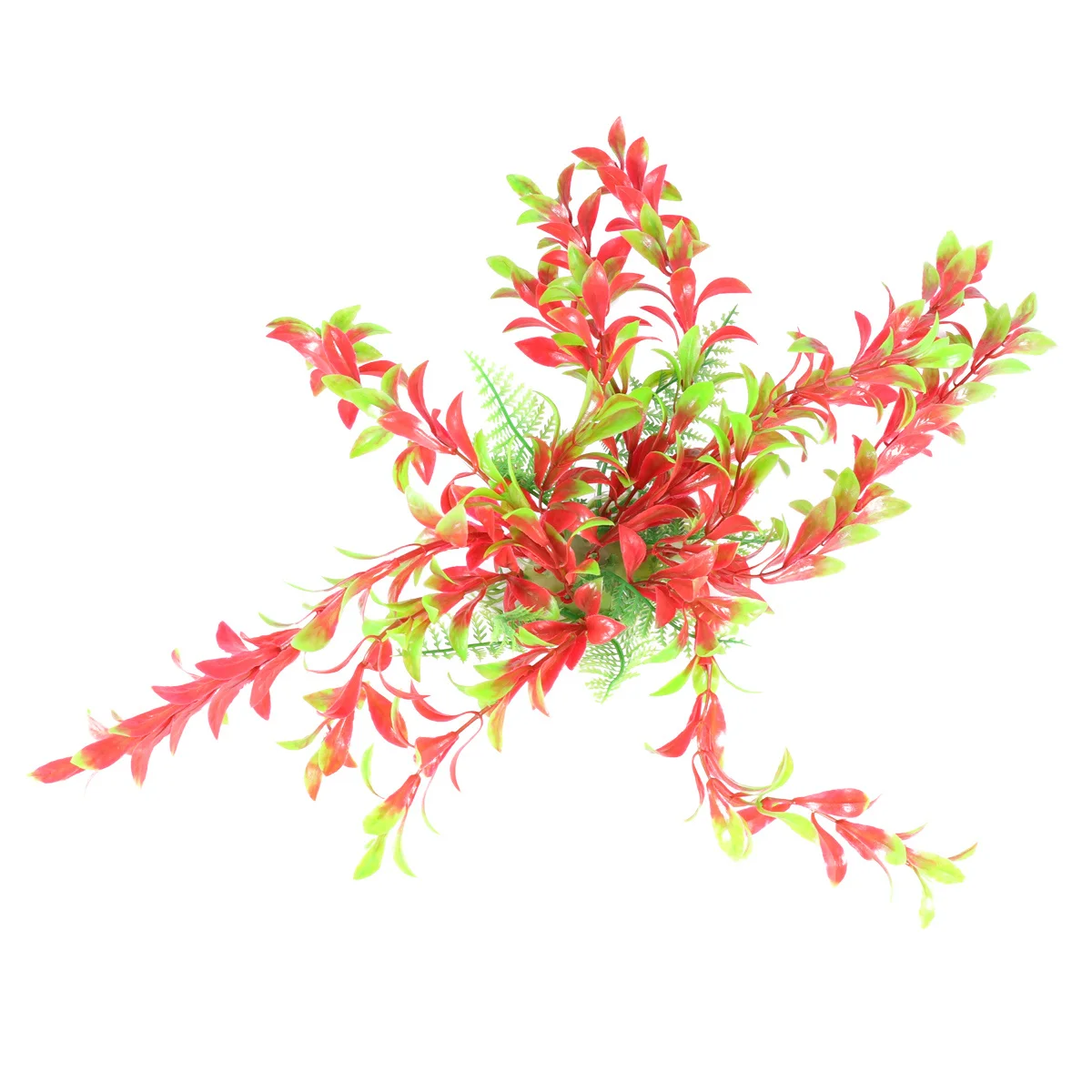 

Fish Tank Artificial Water Plants Red Simulated Aquatic Plant Mini Ornament Set Ceramic Base Aquarium Decoration Landscape