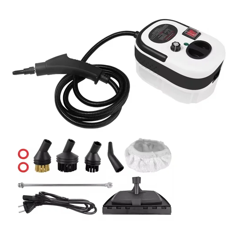 

AB11-EU Plug Steam Cleaner High-Temperature For Kitchens And Furniture- Multiple Brush Heads Included