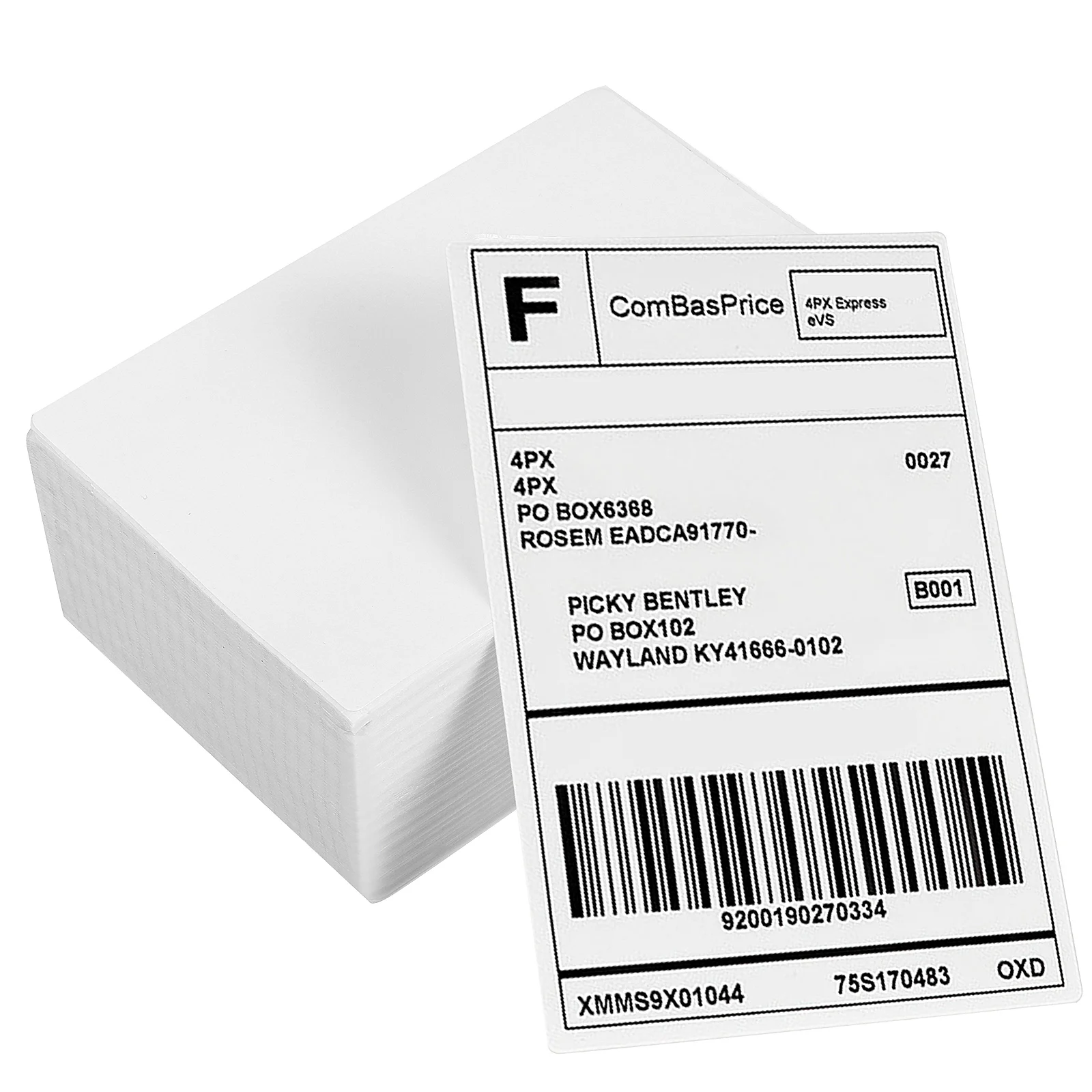 500 Pcs Stickers Transfer Labels Transparent Name Printer Paper Express