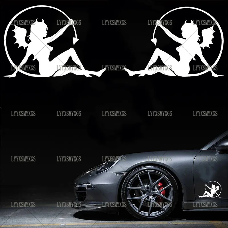 

Self-Adhesive Custom Sexy Angel Girl Car Stickers Waterproof Sunscreen Vinyl Decal PVC wholesale Car Accessories