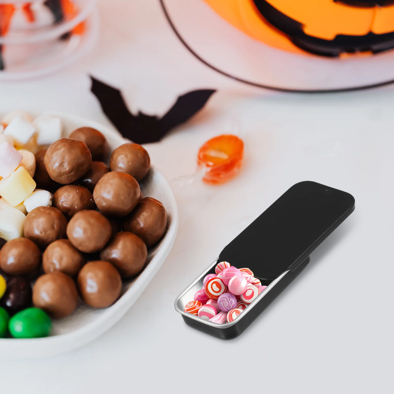 10 szt. Pudełek na żelki z przesuwaną pokrywką, małe przenośne prostokątne pojemniki na słodycze, mini pojemniki do przechowywania, etui podróżne