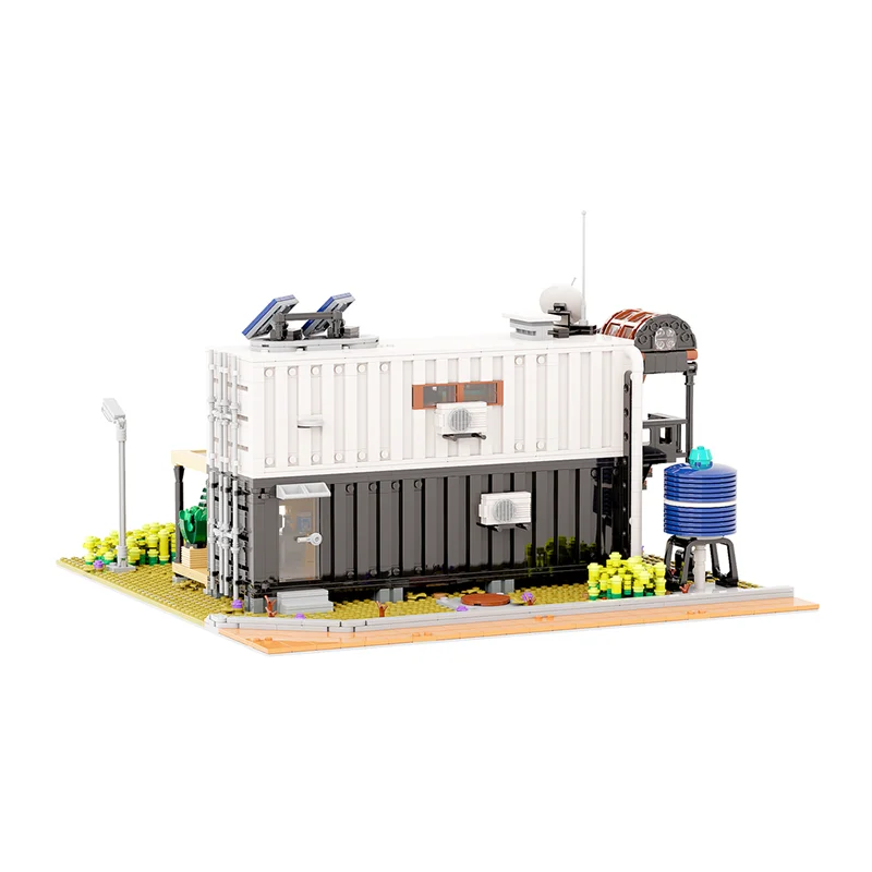 2480PCS MOC Creative Street View Container House II Modular Model Architecture Building Block Diy Assembly Kids Toys Gifts