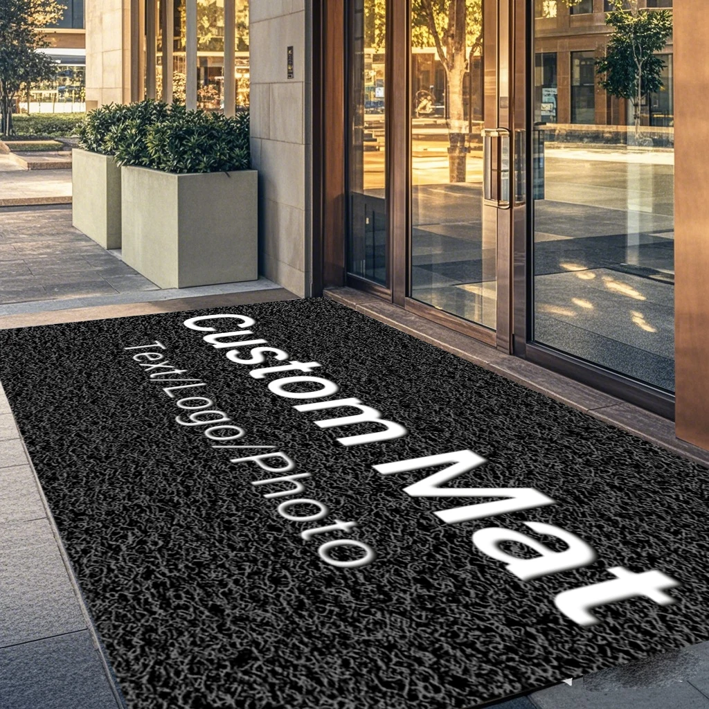 Shop Entrance Clean Carpet Custom Entrance Doormat for Office Building LOGO Personalized Doormat Anti-slip Welcome Rugs