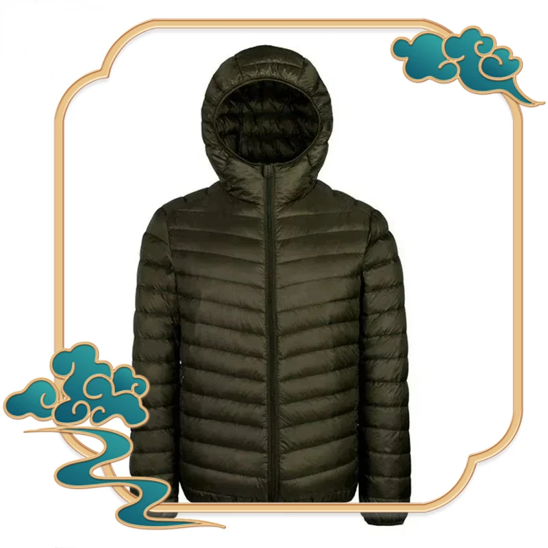 Down Jacket Men's 2025 New 90% White Duck Down Super Light Down Jacket Men's Lightweight Thermal Coat Hooded Feather Coat
