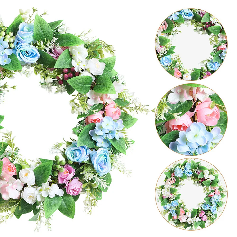 

Artificial Green Wreath 35x35cm Lifelike Foliage Decor for Door WFor All Indoor Outdoor Use For All Year Round