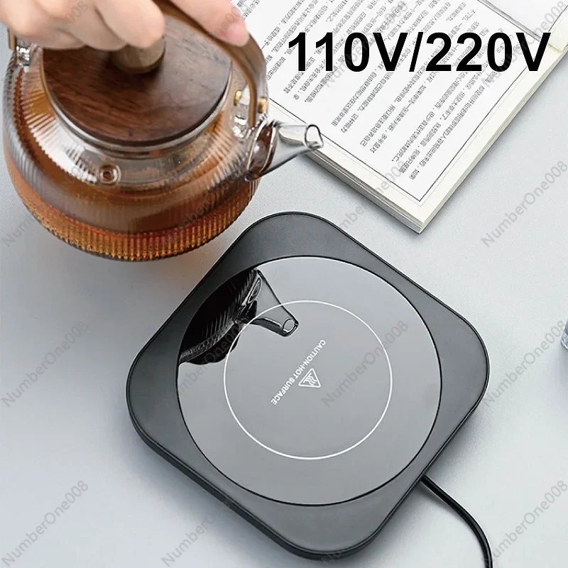 110V/220V Coffee Mug Warmer Cup 3 Gear Heater Hot Tea Makers Heating Pad Warmer Coaster Electric Hot Plate Coffee Milk Heater50W