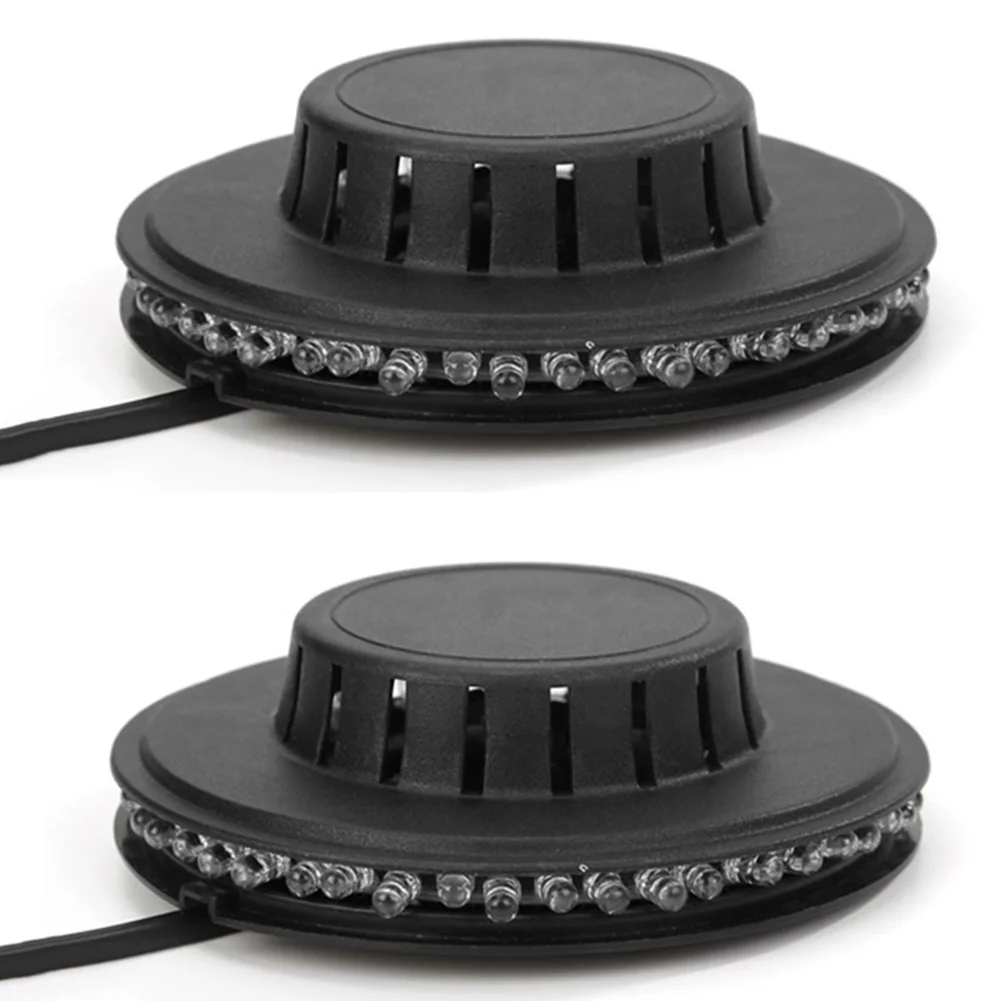 48LED ضوء دوار ملون 8 واط ضوء فلاش المرحلة التحكم الصوتي RGB مصباح عباد الشمس لديكور جدران المنزل