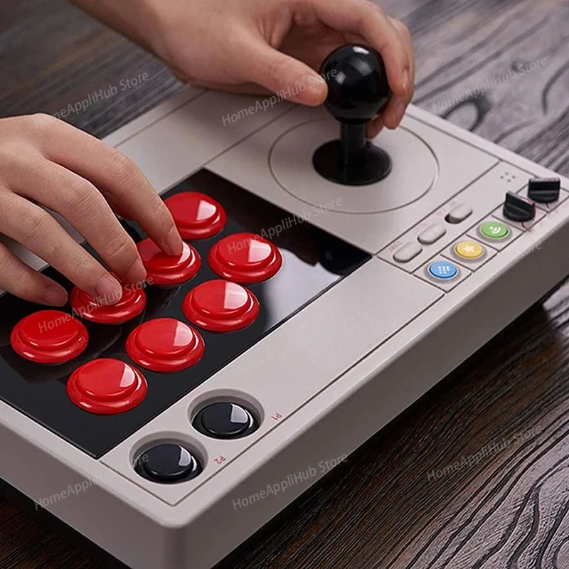 Arcade Stick Wireless Wired Bluetooth & 2.4G Wireless USB 8 Buttons Fighting Stick Joystick Controller For Switch/Windows