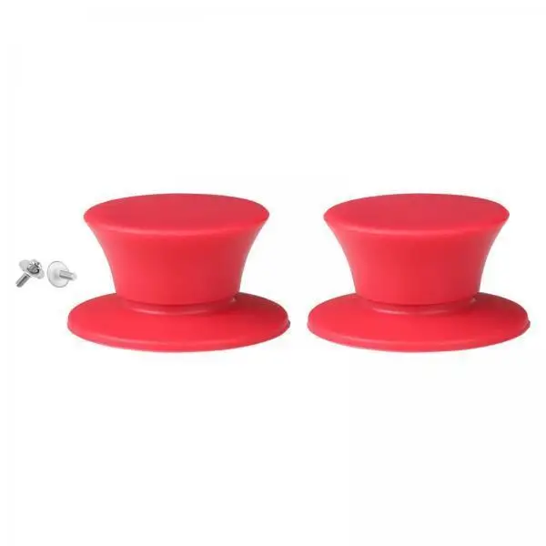 Durable Silicone Pot Lid Knob Ergonomic Non Slip Handle for Cookware Covers Universal Pan Lid Replacement Heat Safe with Screws