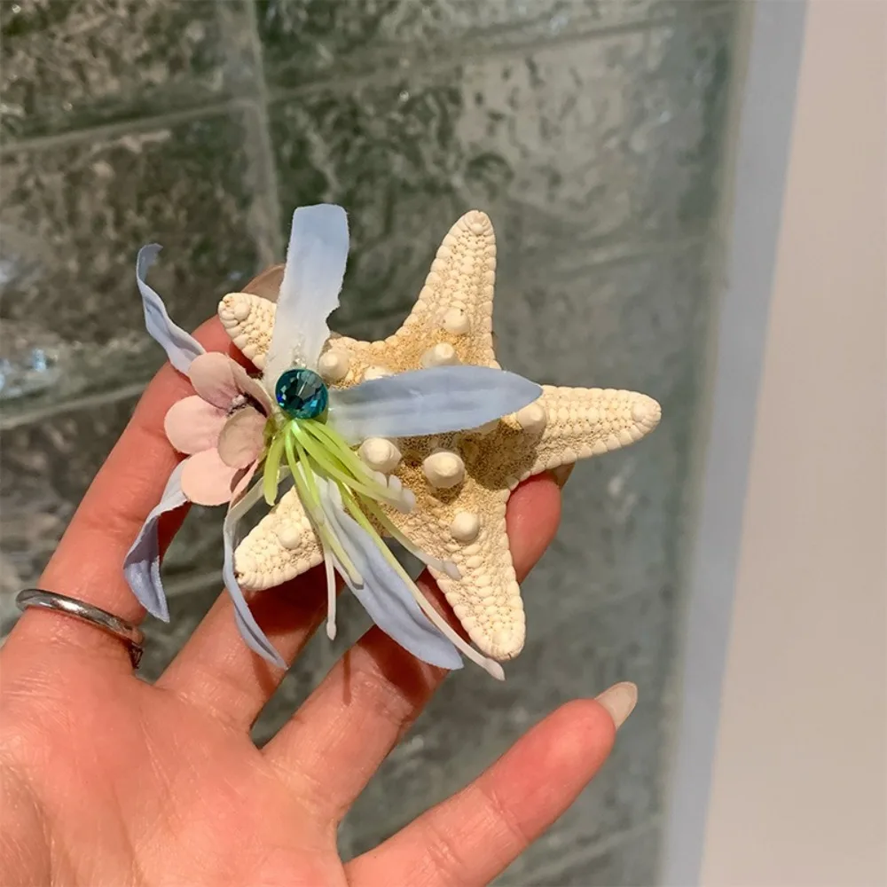 

New Ocean Starfish Series Hair Claw Flower Handmade Side Hair Clips Hair Accessories Hair Decorations