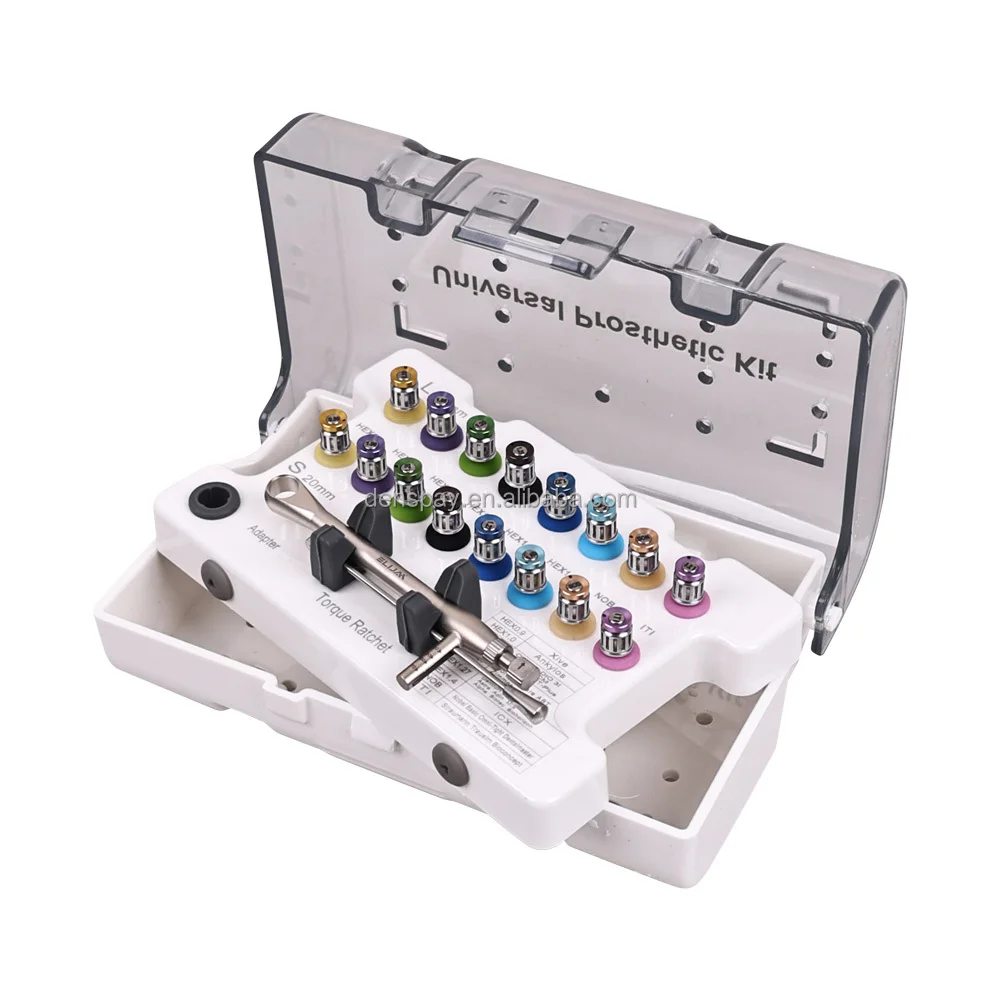 

Универсальный набор стоматологических отверток премиум-класса из медицинской нержавеющей стали с динамометрическим ключом для снятия и фиксации