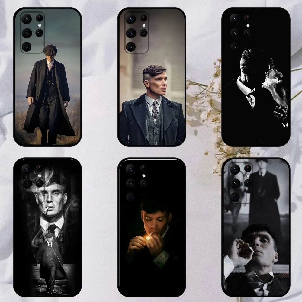 Movie P-Peaky B-Blinders  Phone Case For Samsung S23,23,22,30,21,10,9,Note20 Ultra,Lite,Ultra,5G,Plus,FE,Black Soft Case