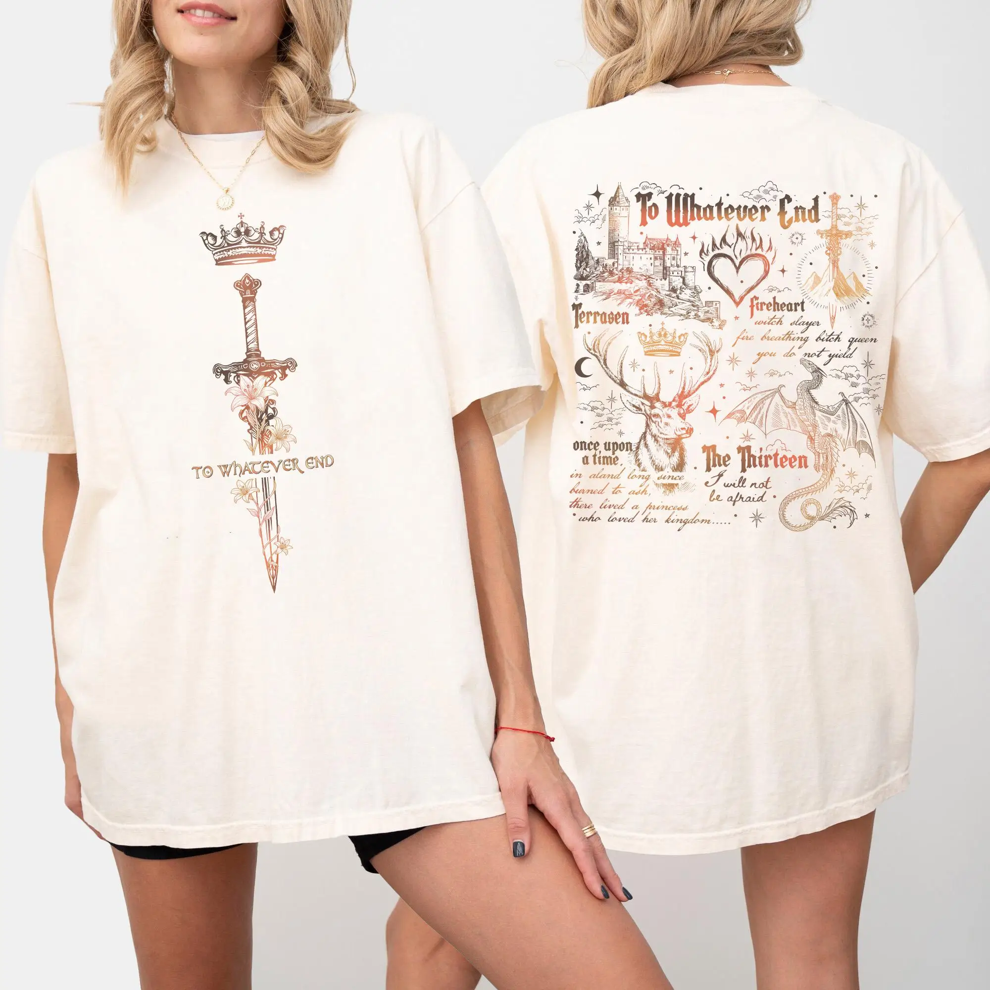 Throne Of Glass To Whatever End Shirt, Fireheart Aelin Galathynius Shirt, TOG Fan Gift