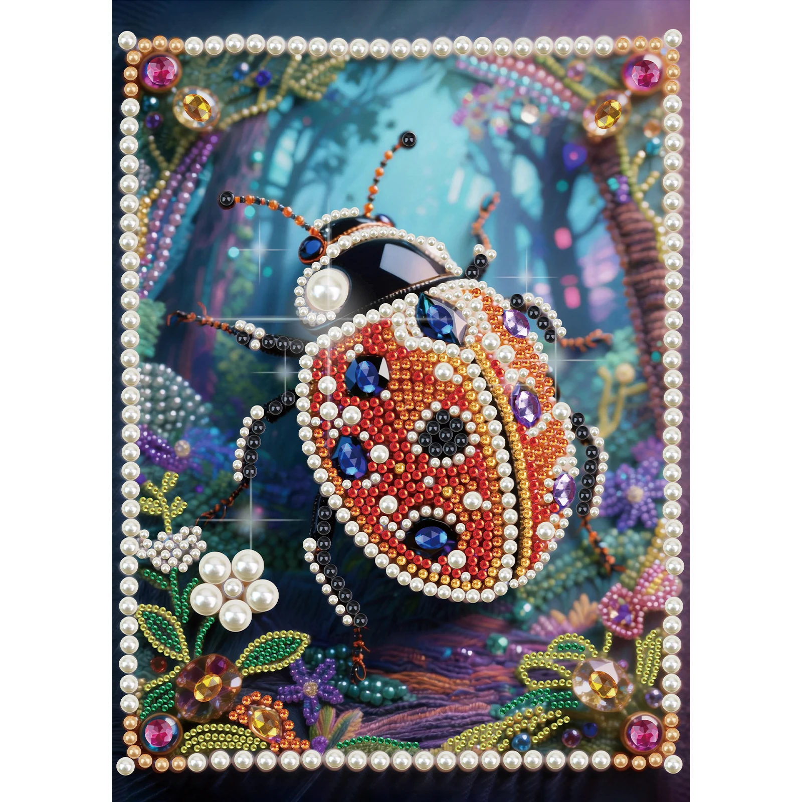 Art Craft Ladybug - DIY İnci Elmas Sanat Boyama Kitleri,