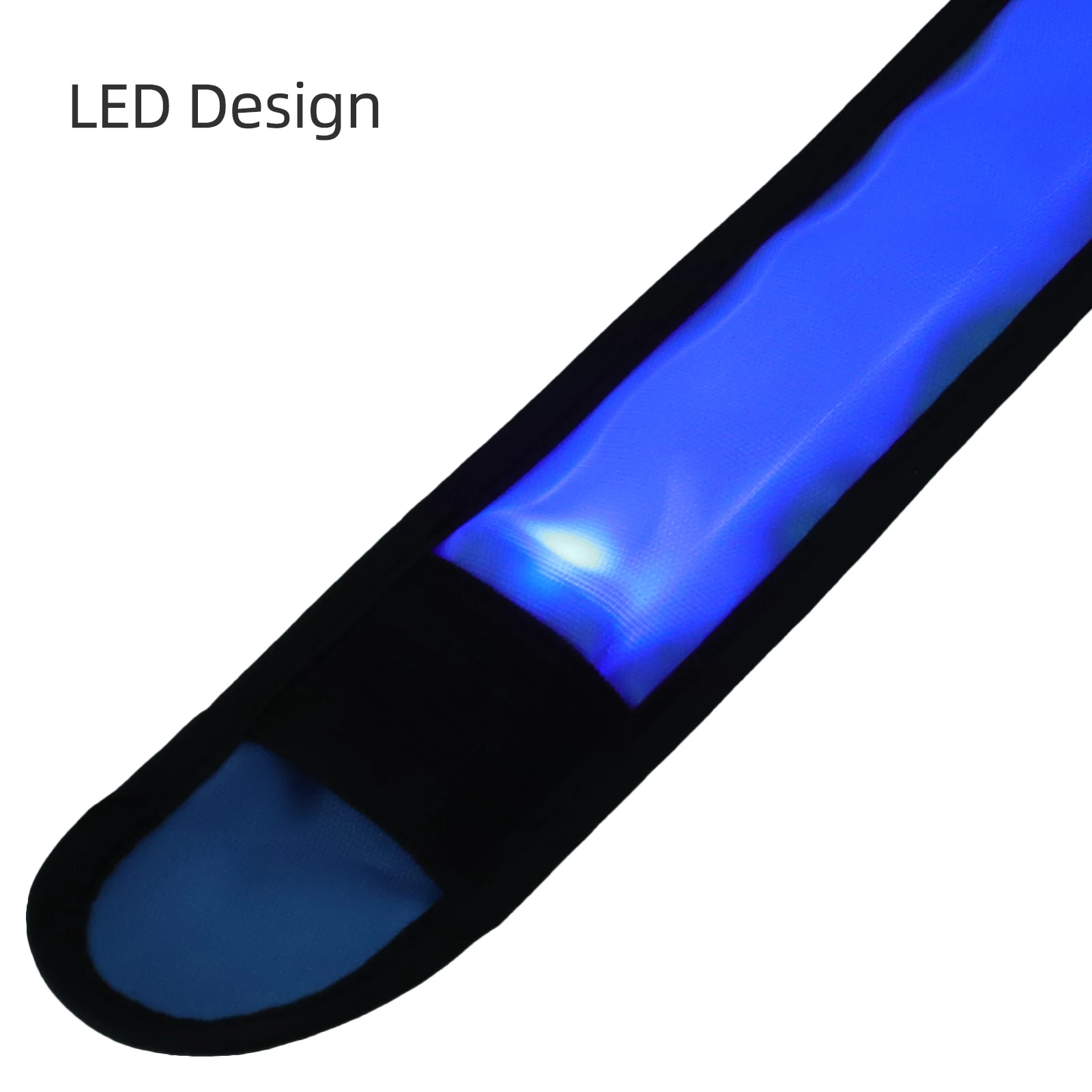 4 قطع من أربطة أرجل الحصان LED قماش قوي قابل للتعديل مناسب لأقصى قدر من الراحة أثناء ملحقات ركوب الخيل الليلية #2