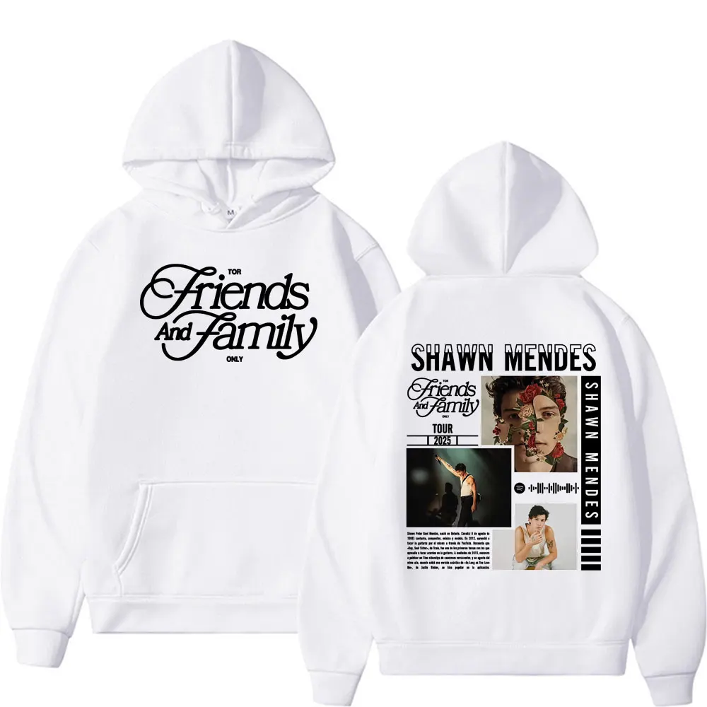 مغني الراب شون مينديز ألبوم جولة 2025 الرسومات هوديس الرجال موضة ريترو الكلاسيكية بلوزات رجل المتضخم الاتجاه هوديي الشارع الشهير #2