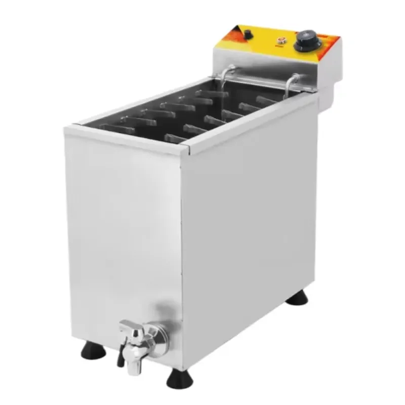 2026 Electric Deep Fryer Corn Dog Deep Fryer Hot Dog Stick Deep Fryer Household French Fries Food Processing