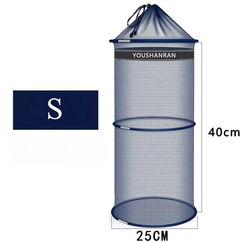 

Рыболовная сеть Goture: утолщенная, плетеная, для рыбы и креветок, портативная сетчатая корзина-ведро, сумка для хранения, сетка от выпрыгивания, карман для лобстеров