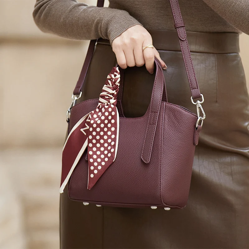 عرض محدود ZOOLER جديد إمرأة جلد طبيعي حقائب كتف متنقلة المحافظ أعلى السيدات جلد البقر حقيبة كروسبودي نمط # SC1750