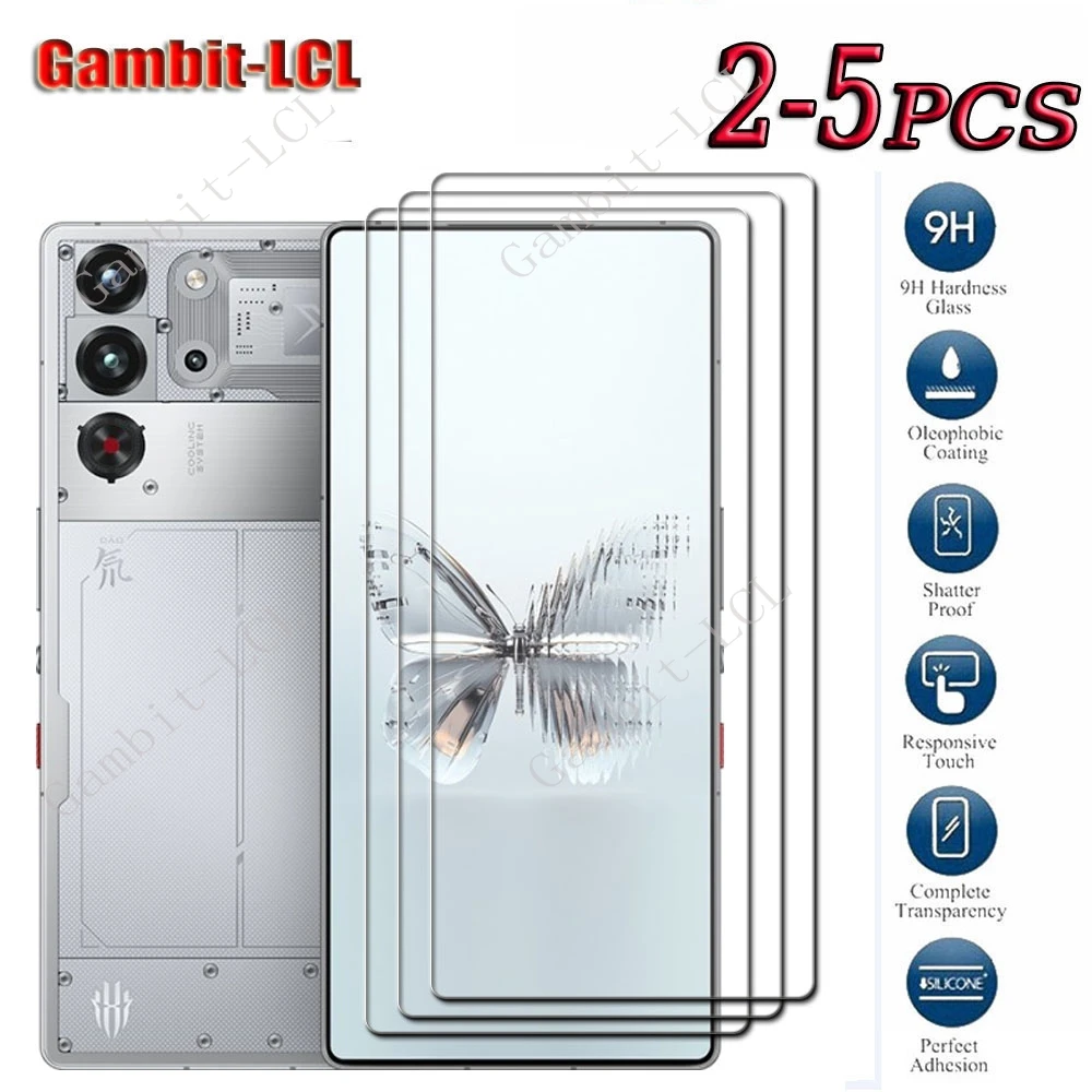 2-5 قطعة 9H HD الأصلي الزجاج المقسى ل ZTE النوبة الأحمر ماجيك 10 برو + 6.85 "RedMagic 10Pro زائد واقي للشاشة غطاء الفيلم