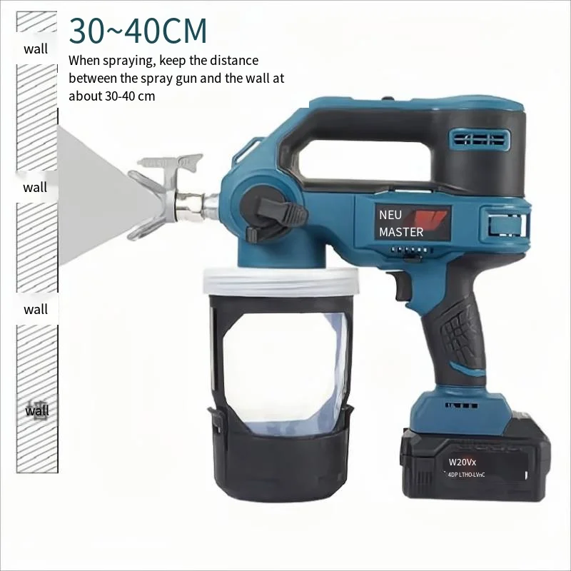 Tools High Pressure Airless Spray Machine Iithium Electric Spray Gun Iatex Paint Rechargeable Paint Gun Spray Machine 171