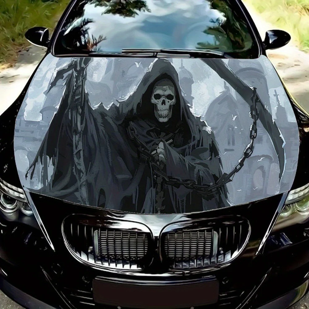 

Наклейка на капот автомобиля Death in The Ghost City, виниловые обертки для автомобиля, подходит для большинства автомобилей, защитная пленка на капот автомобиля в подарок