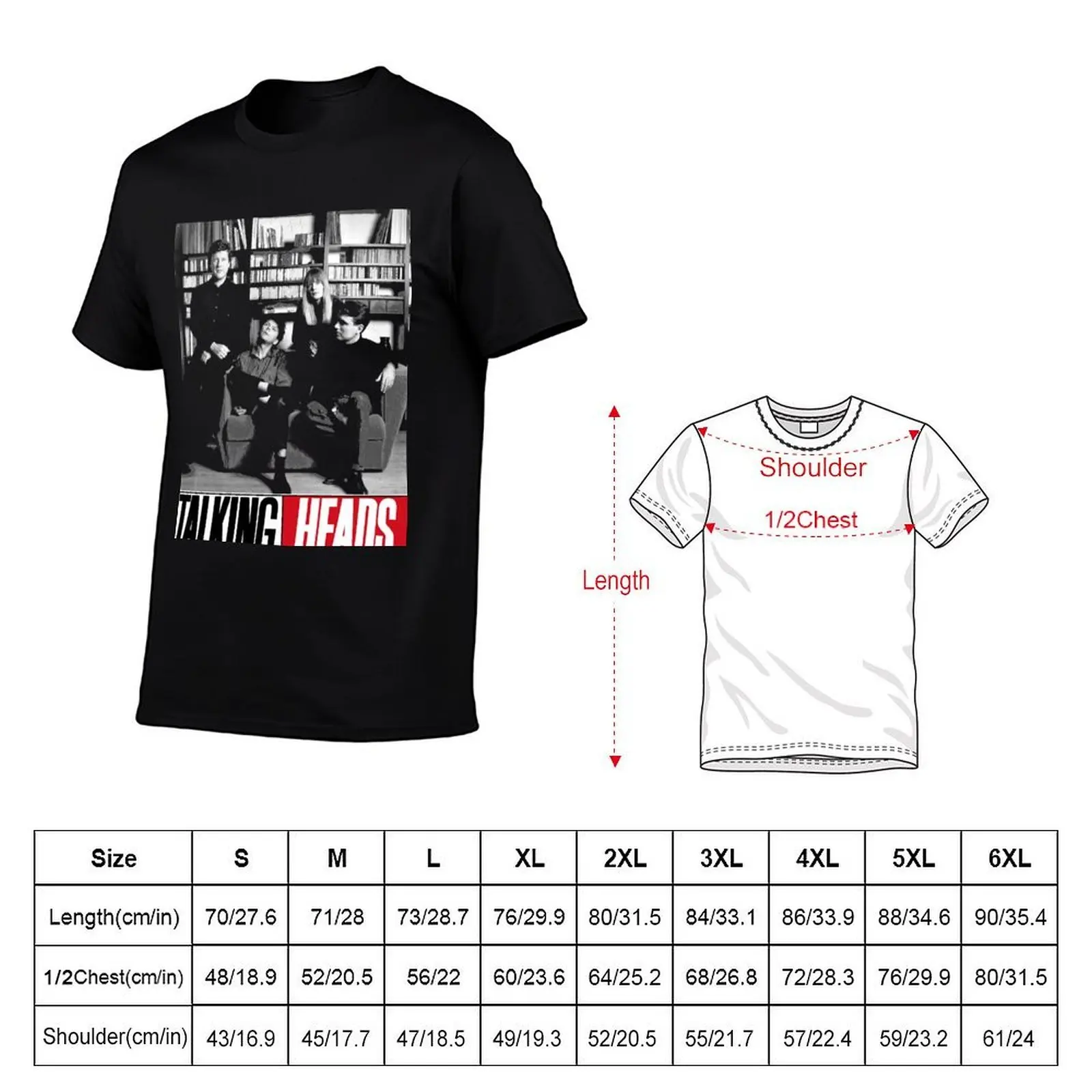 Talking Heads Classic Copy T-Shirt funny t shirts man black cotton t-shirt plain for man package T-Shirt