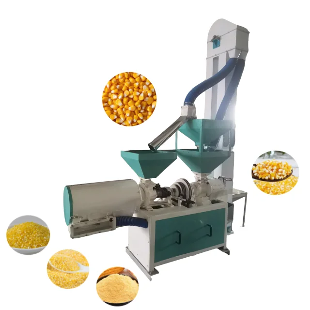 Durable Corn Grits Milling Machine Grinder with Stable Working Corn Grits Grind Milling Machine for Large Corn Planting Farms