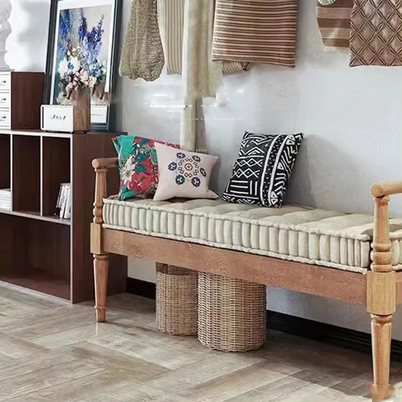 خشبية الحديثة خطوة البراز مقعد مقعد الجمالية صالون الغرور كرسي مصمم لهجة القدم البراز صالة تابوريت صالون الأثاث