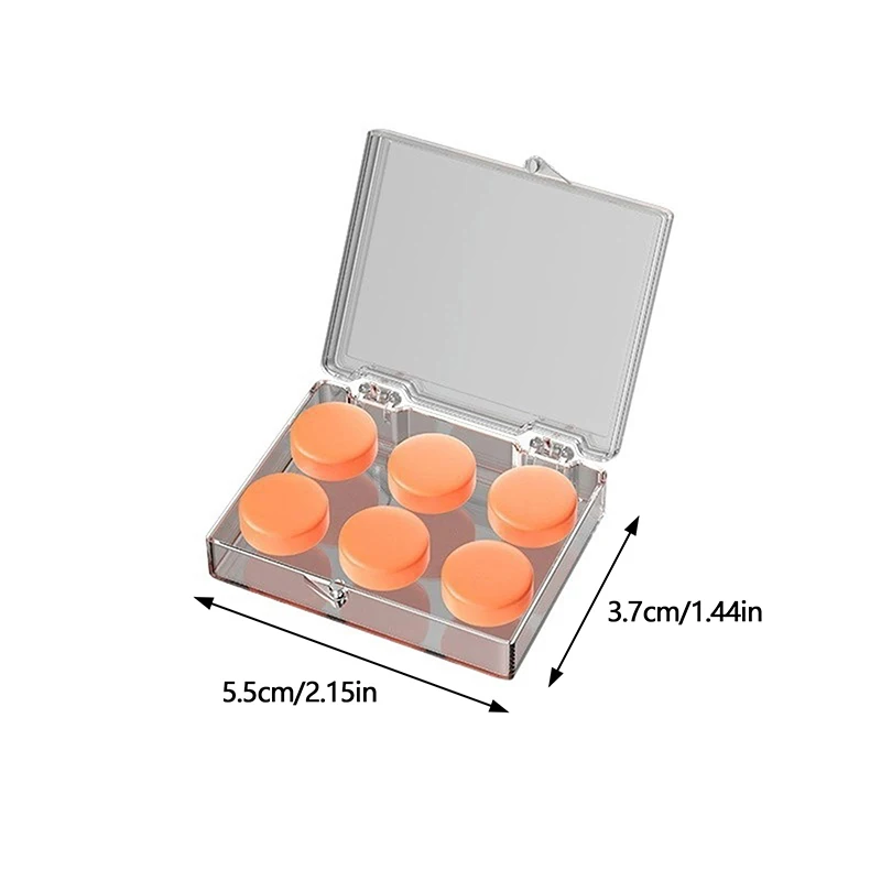 6Pcs Silicone Ear Plug Reusable Silicone Wax Earplugs Swimming Moldable Earplugs Noise Reduction Cancelling Sleeping Protection image 6