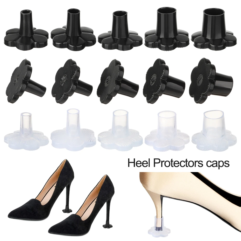 1 paar Schalldämpfer Ferse Protector frau High Heel Schutz Abdeckung Runde Form Nicht-slip Wearable Stoßfest Schuhe Zubehör – Detail 3