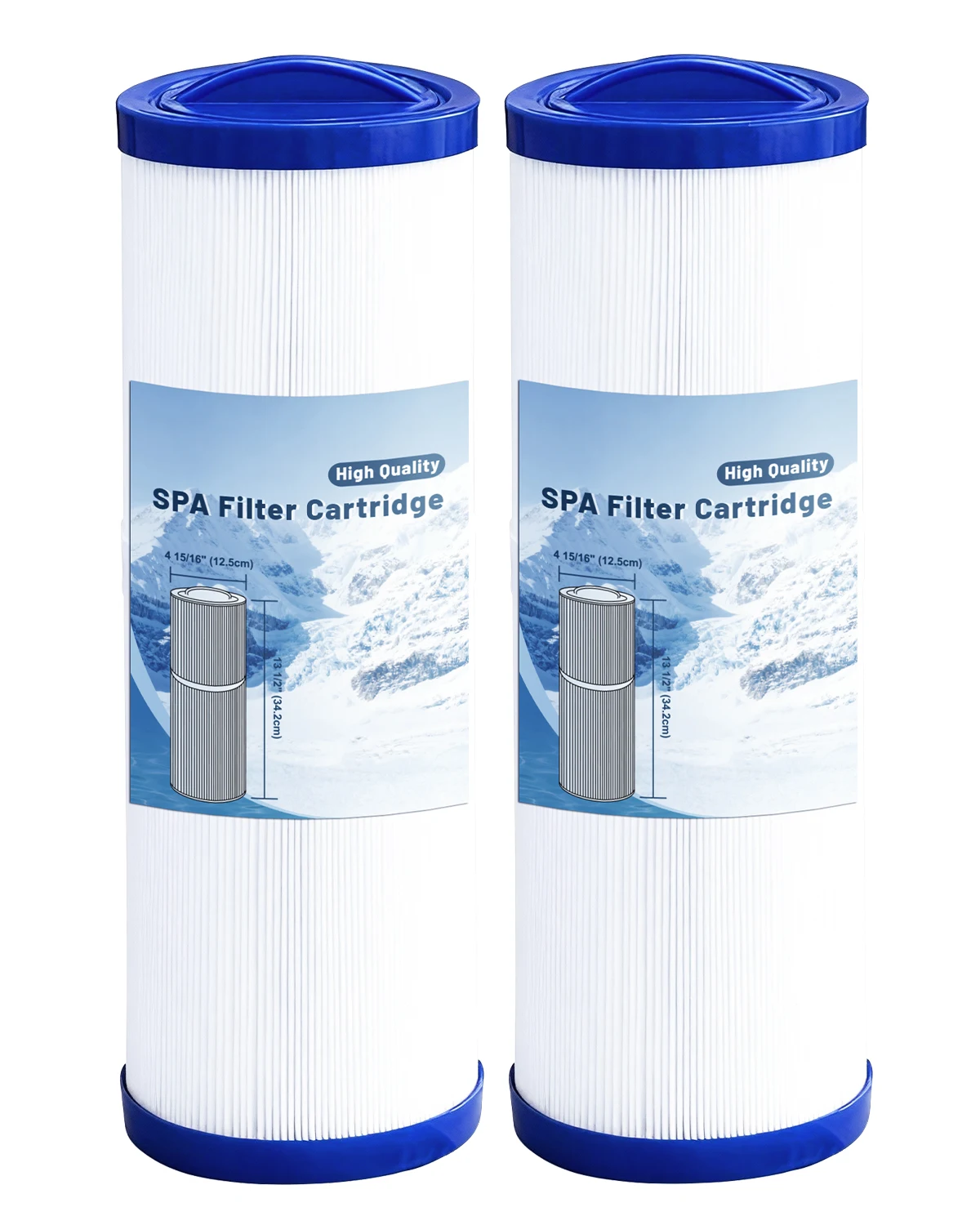 (2 Pack) 50 Sq.Ft Spa & Hot Tub Filter Cartridge Compatible with FC-0172 SC757 PWW50L 4CH-949 FIL50-5D13H15FCT-3 SD-01143