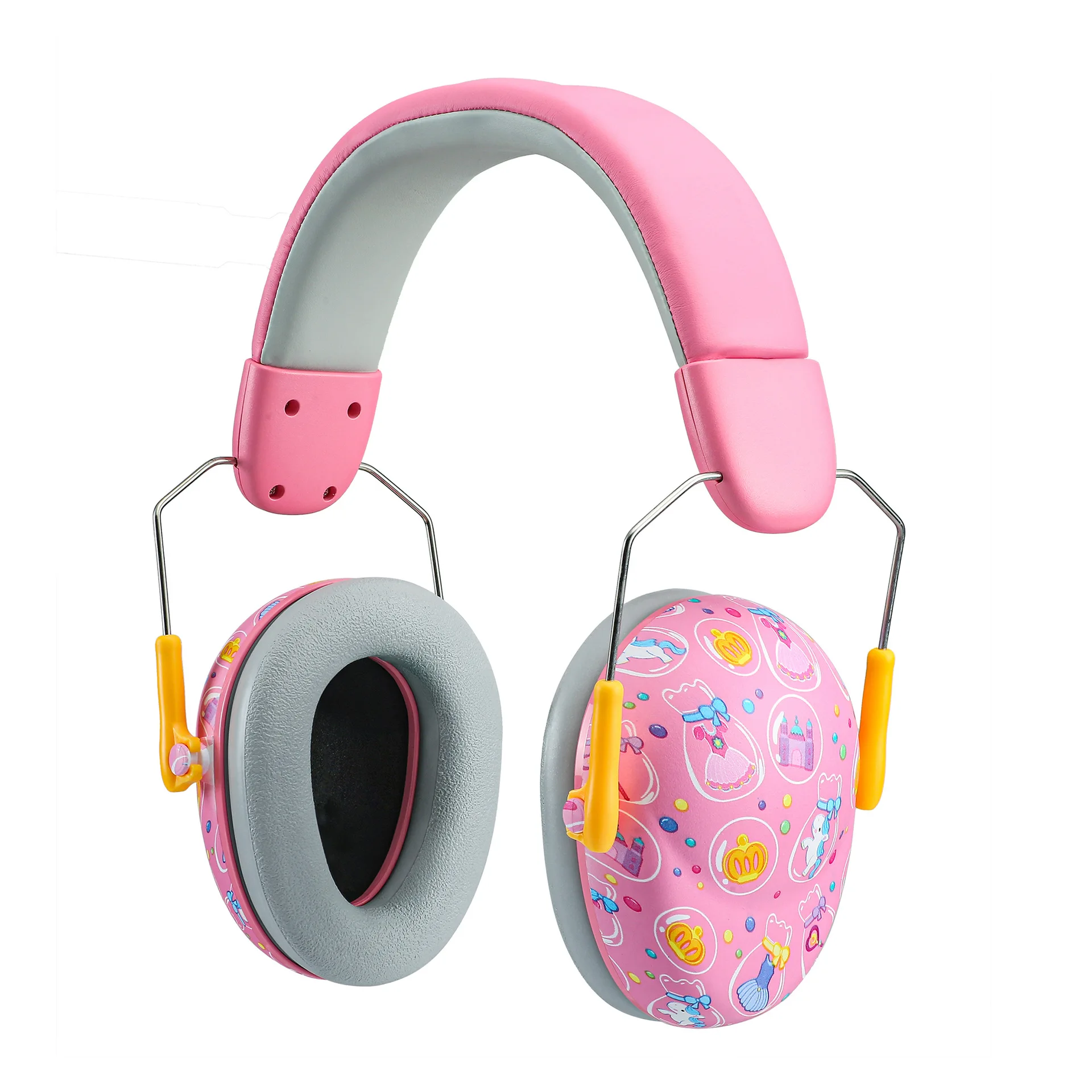 Kids Ear Protection Baby Noise Earmuffs Noise Reduction Ear Defenders Cute Cartoon Print Children Sound Sensitivity Noise Damper