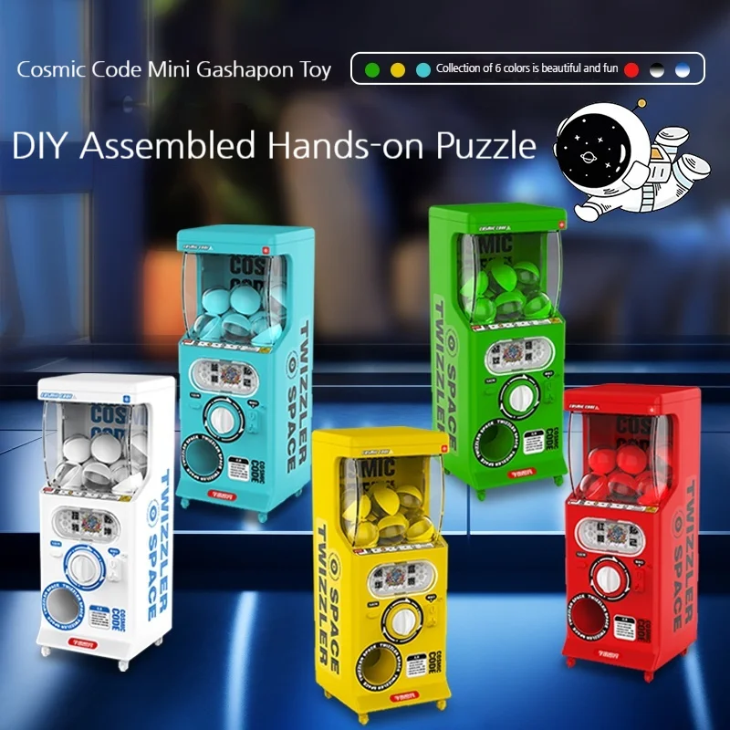 Mini máquina cápsula com senha cósmica, mini brinquedos para crianças, pequena caixa cega, alívio de pressão, presente diy, ornamentos, brinquedos da moda