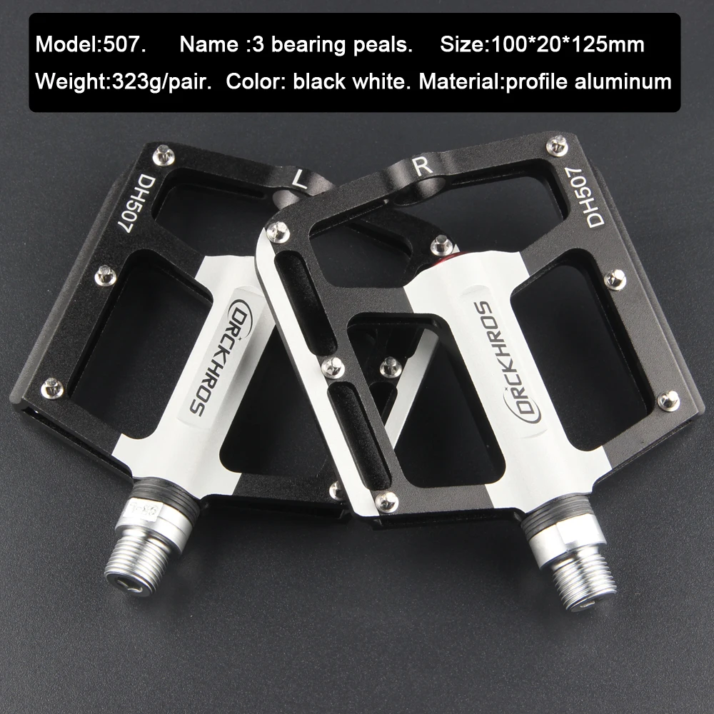 3 Bearings Bike Pedal Ultra-light Non-slip Aluminum Alloy CNC BMX MTB Road Bicycle Pedal Cycling Sealed Bearing Bike Accessories