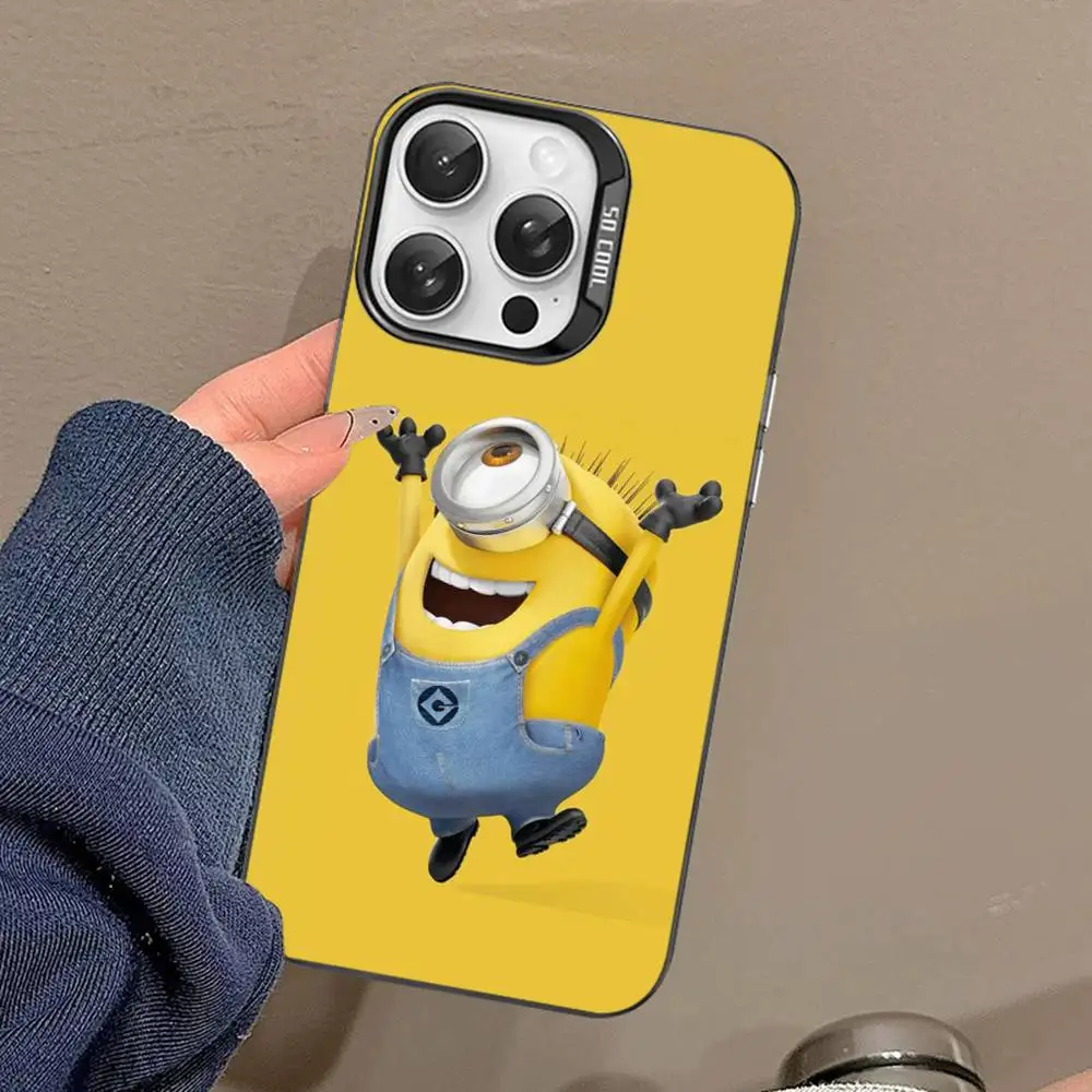 لطيف الكرتون M- التوابع جراب هاتف آيفون 17 16 15 14 13 12 11 برو ماكس ماتي للصدمات عودة مكافحة سقوط ماتي غطاء