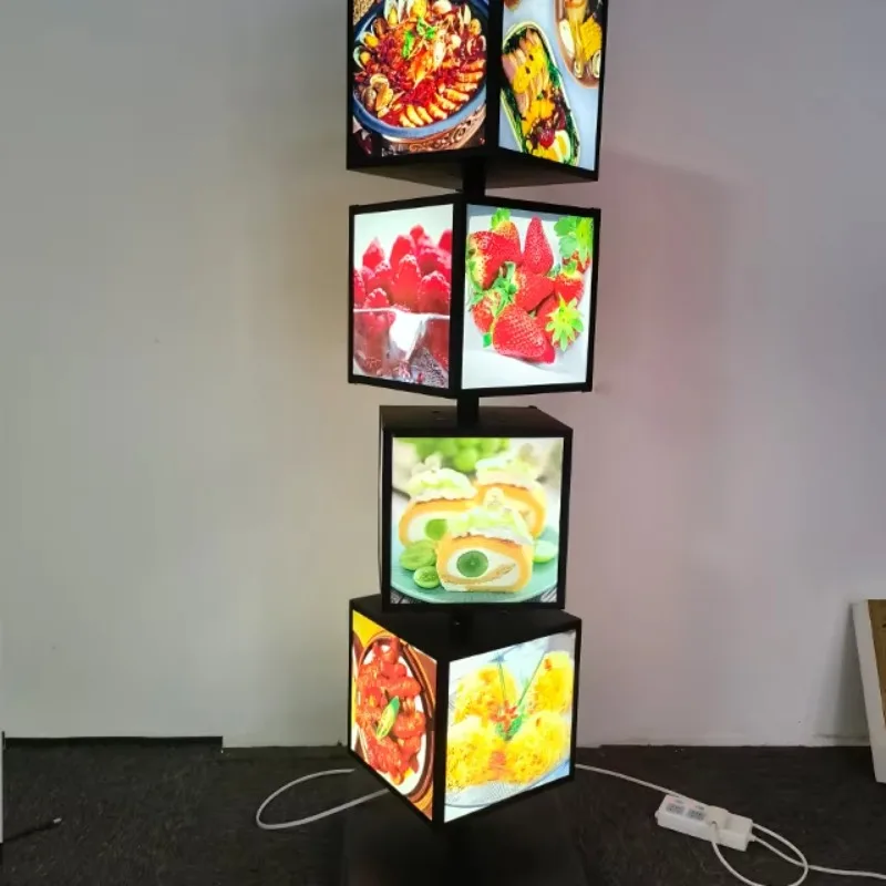 

Modern Latest Custom Captivatg Visual Simulation Event Market Experience Creative Demo Rotating Lightbox