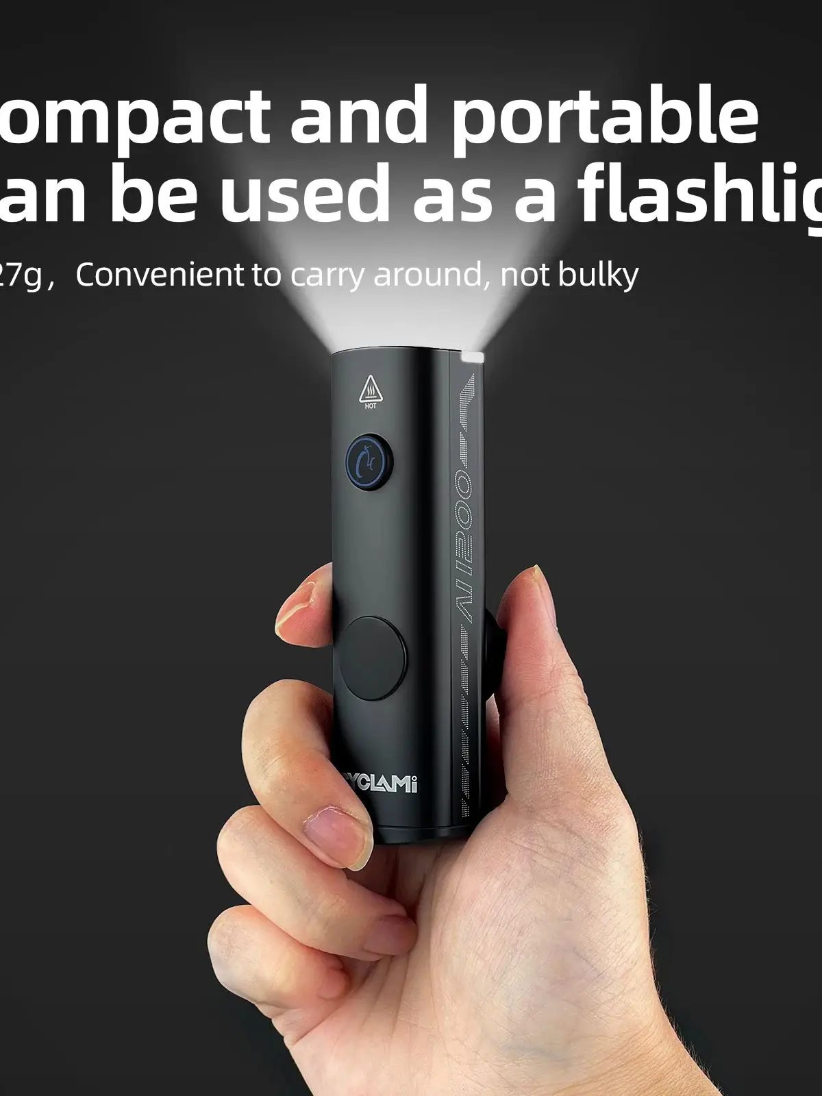 AliExpress CYCLAMI AI-1200 Bike Headlight MTB Road Bicycle AI 1200 Lumens Front Lamp Night Cycling Portable Flashlight Black Tail Light