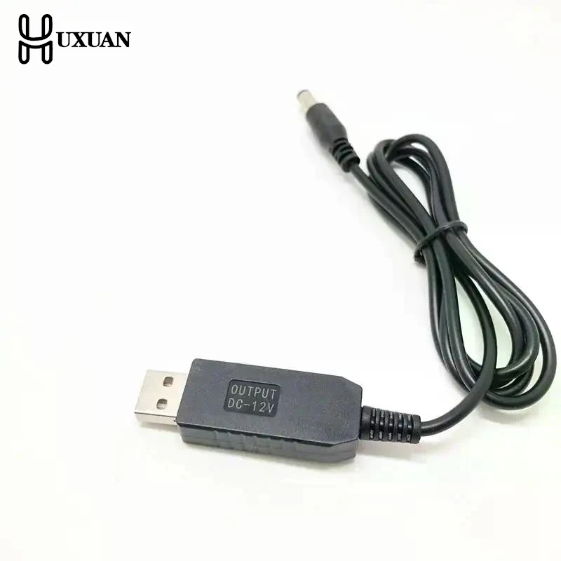 5.5*2.1mm WiFi To Power Bank Cable Connector DC 5V To 9/12V Etc USB Cable Boost Converter Boost Cable