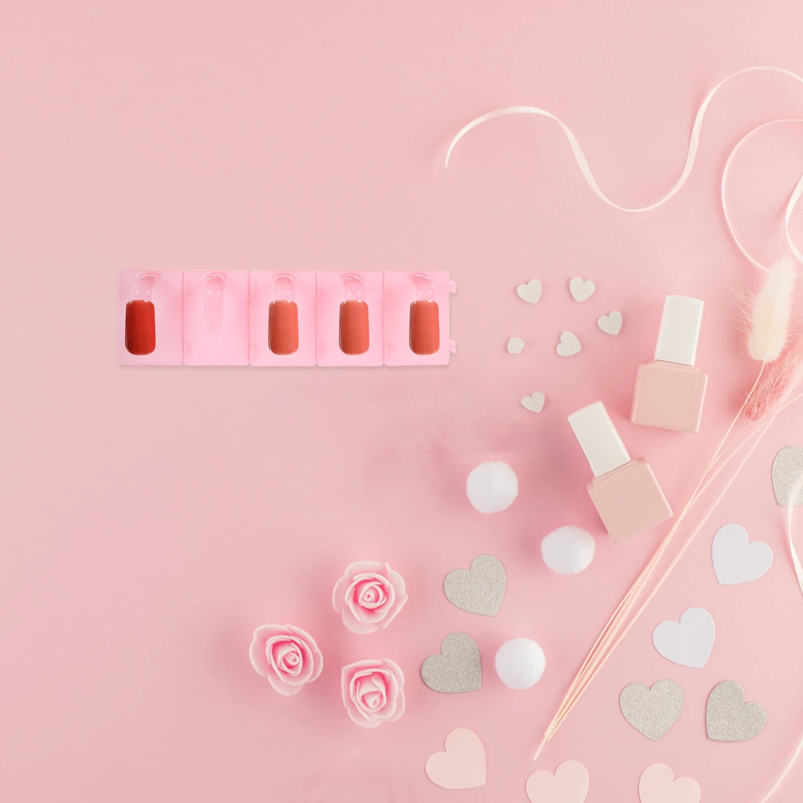 

4pcs Manicure Practice Base Nail Art Tools Display Rack Tip Holders Salon Plastic Suitable for Practicing Comfortable Stable